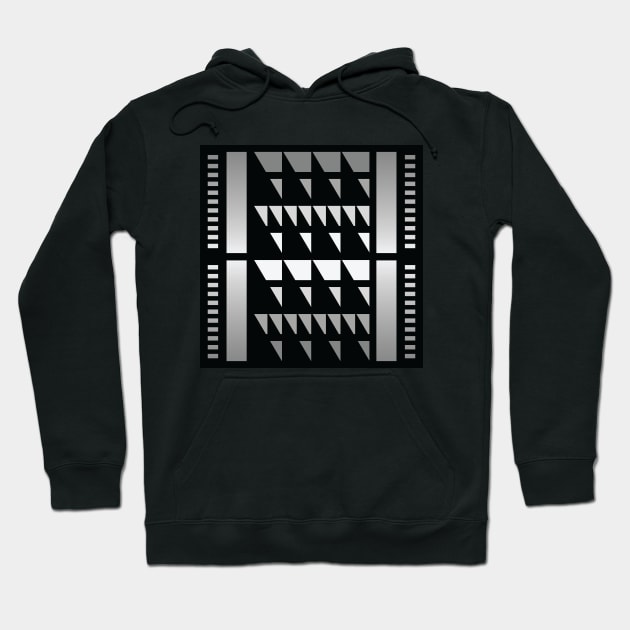 “Dimensional Forest (1)” - V.1 Grey - (Geometric Art) (Dimensions) - Doc Labs Hoodie by Doc Labs